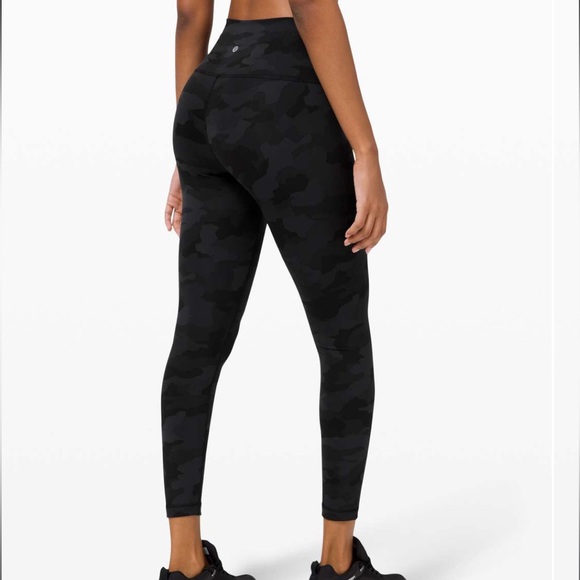 Lululemon Wunder Train High Rise Tight 25” Camo Deep Coal Multi Size 6 - Picture 1 of 7